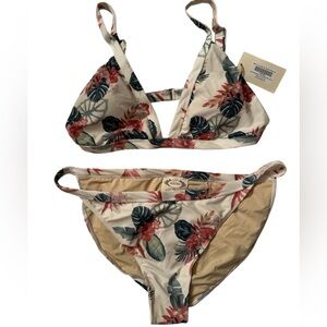 Joyfolie Floral Print Bikini Set
